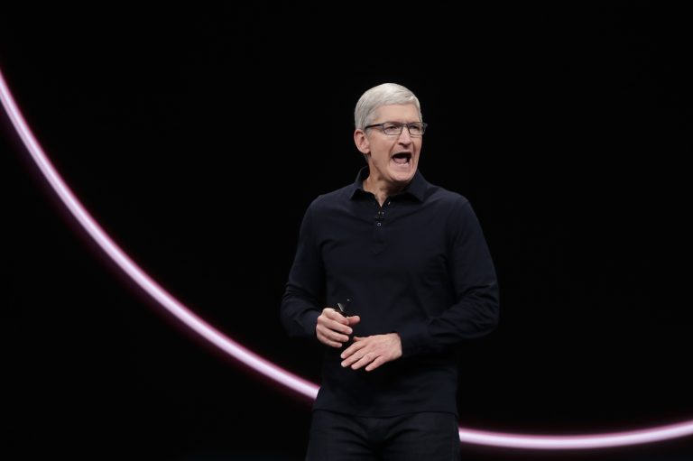 AP Photo, Tim Cook,El director general de Apple Tim Cook habla durante la Conferencia Mundial de Apple para Programadores en San Jose, California, el lunes 3 de junio del 2019. (AP Foto/Jeff Chiu)