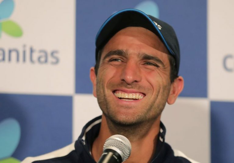 LYNXMPEG191BV.jpg,Foto de archivo. El tenista colombiano Robert Farah habla durante una conferencia de prensa en Bogotá, Colombia, 15 de julio, 2019. REUTERS/Luisa González; Crédito: Luisa Gonzalez, Reuters