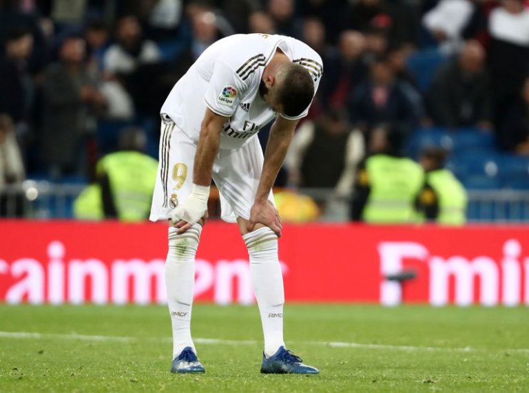 LYNXMPEG1F0L3.jpg,Karim Benzema del Real Madrid, después del empate frente al Celta de Vigo en el estadio Santiago Barnabeu por La Liga Santander. Madrid, España, 16 de febrero 2020.  REUTERS/Sergio Perez; Crédito: SERGIO PEREZ, Reuters