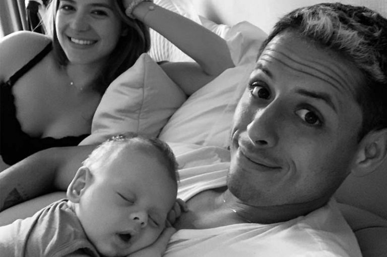 javier-chicharito-hernandez-sarah-kohan-bebe-fotos-