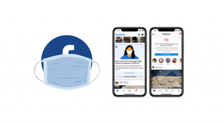 Facebook Instagram Mascarilla