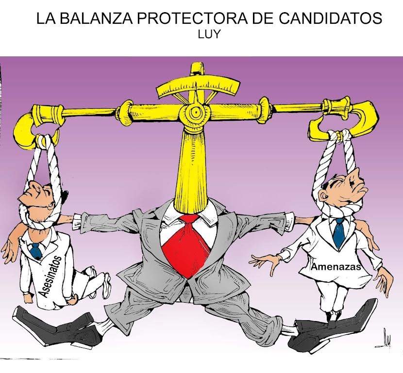 la balanza protectora de candidatos