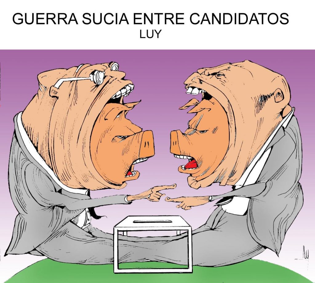 guerra sucia entre candidatos - Luy