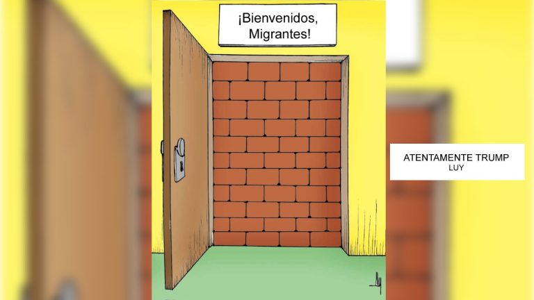 (Bienvenidos migrantes) Atentamente Trump - Luy