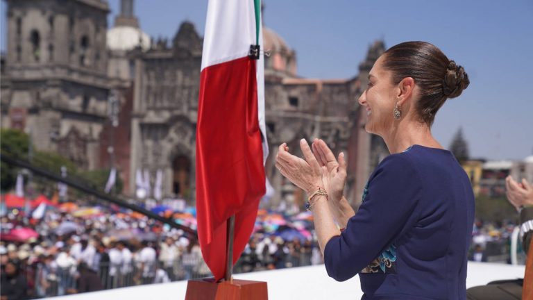 Caudia Sheinbaum en el Zócalo