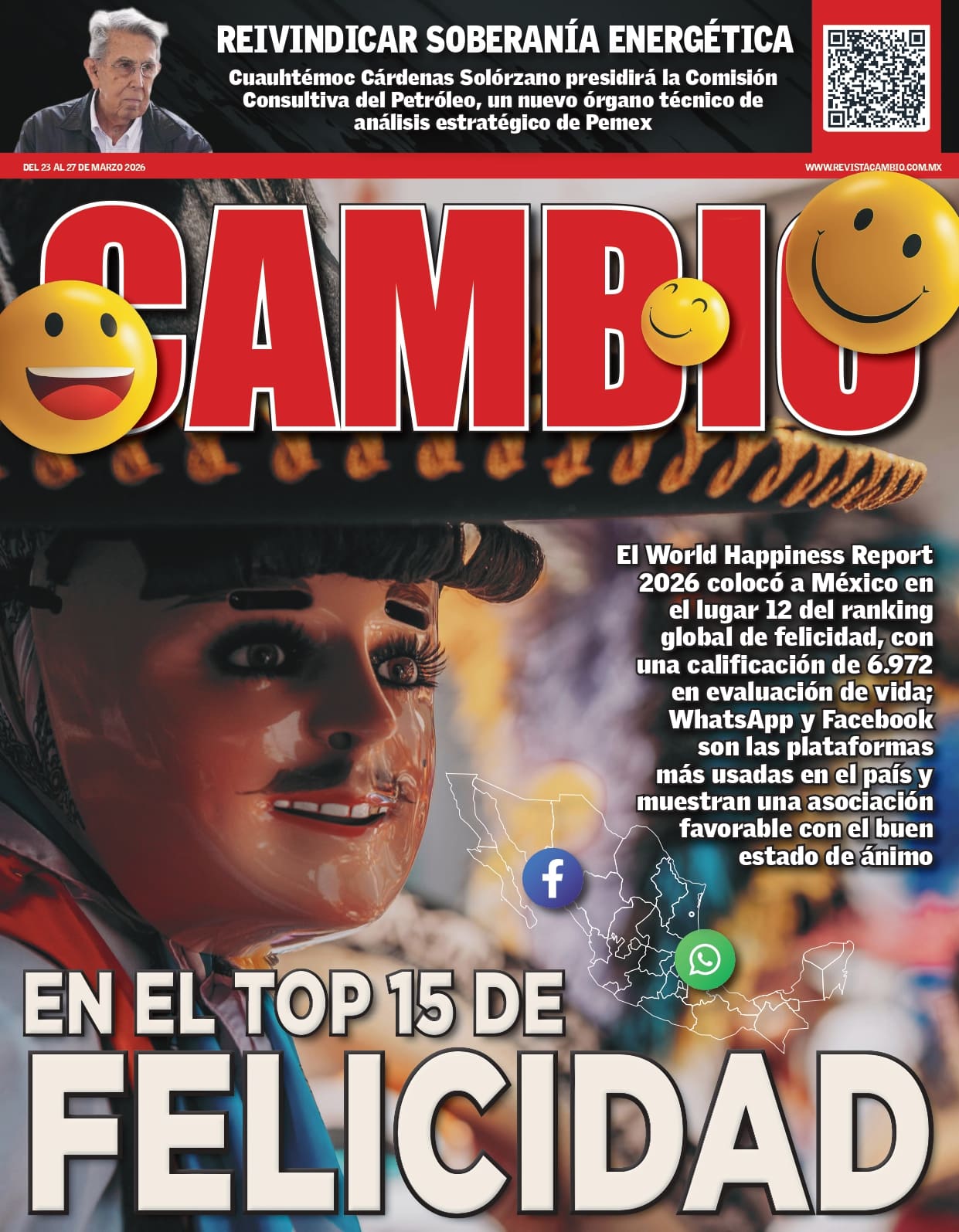 En el top 15 de la felicidad