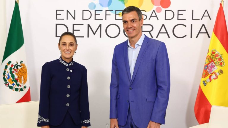 Claudia Sheinbaum y Pedro Sanchez